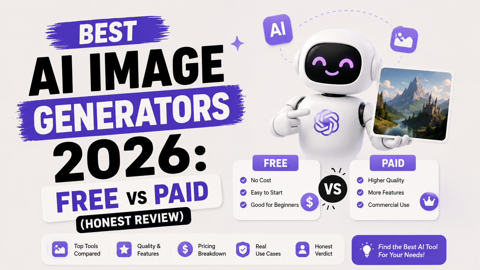 Best AI Image Generators 2026: Free vs Paid (Honest Review)
